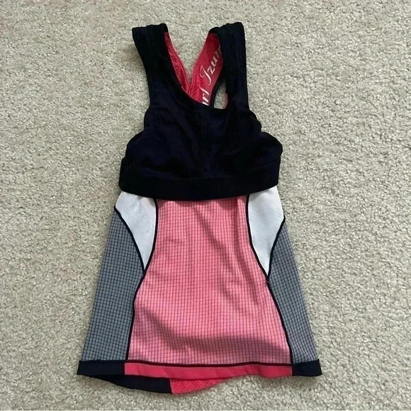 Pearl Izumi Elite InRCool Tri Singlet Tank Top Womens Small Pink-White 13221302 - Picture 15 of 15